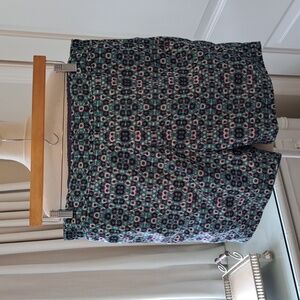 Robert Graham Mens Luxury Aqua/Purple/White Print 7" Swim‎ Trunks Size 36